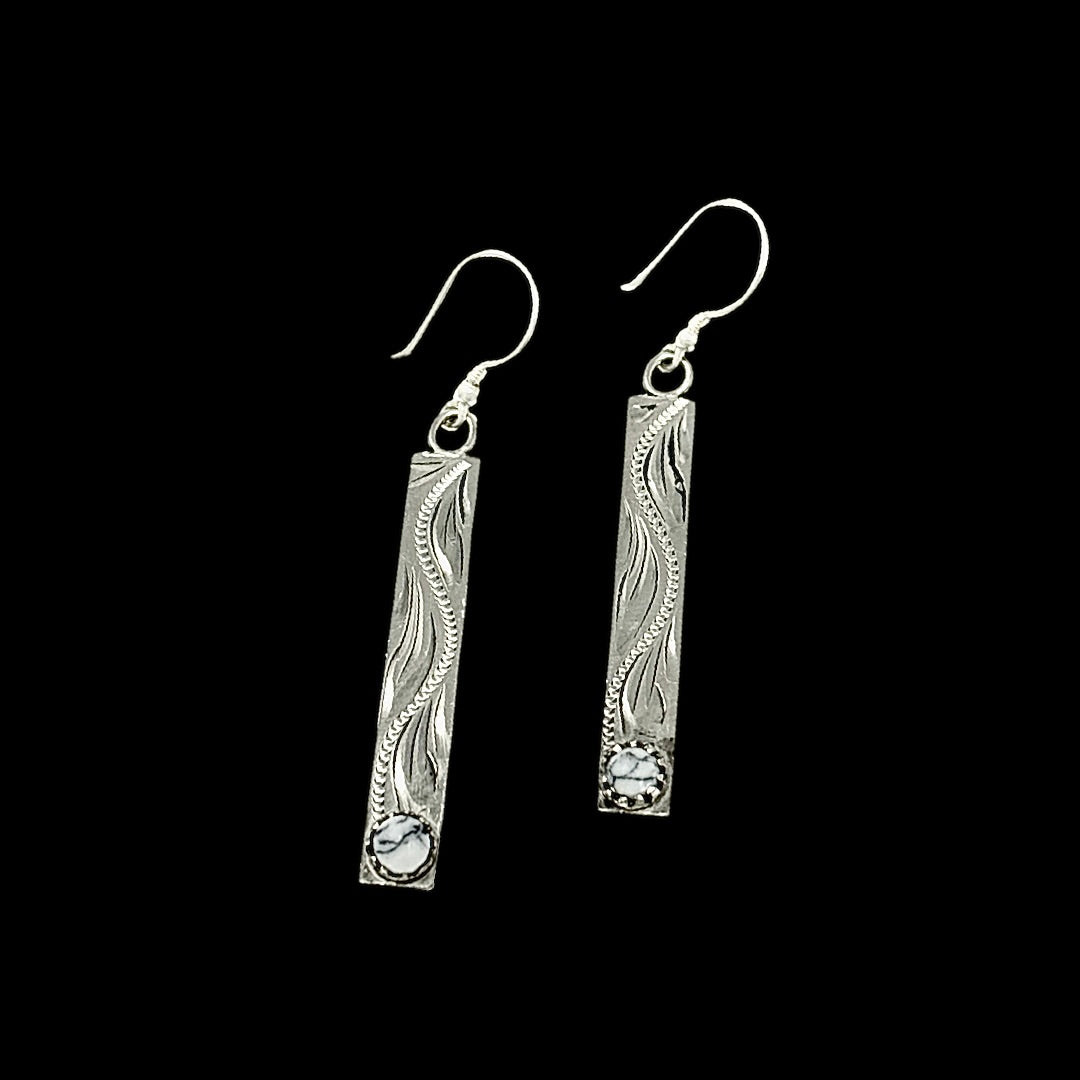 Jo's Turquoise Bar Earrings