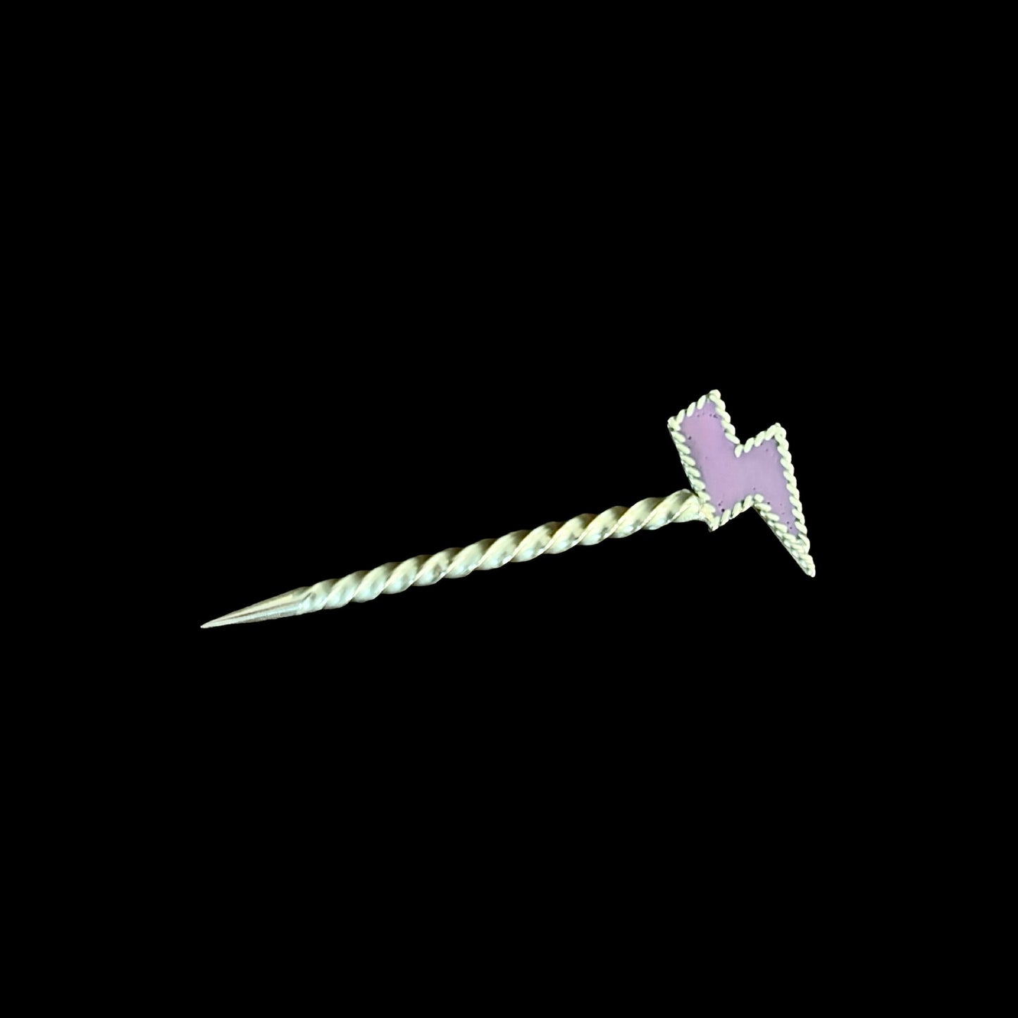 Purple Lightning Bolt Toothpick