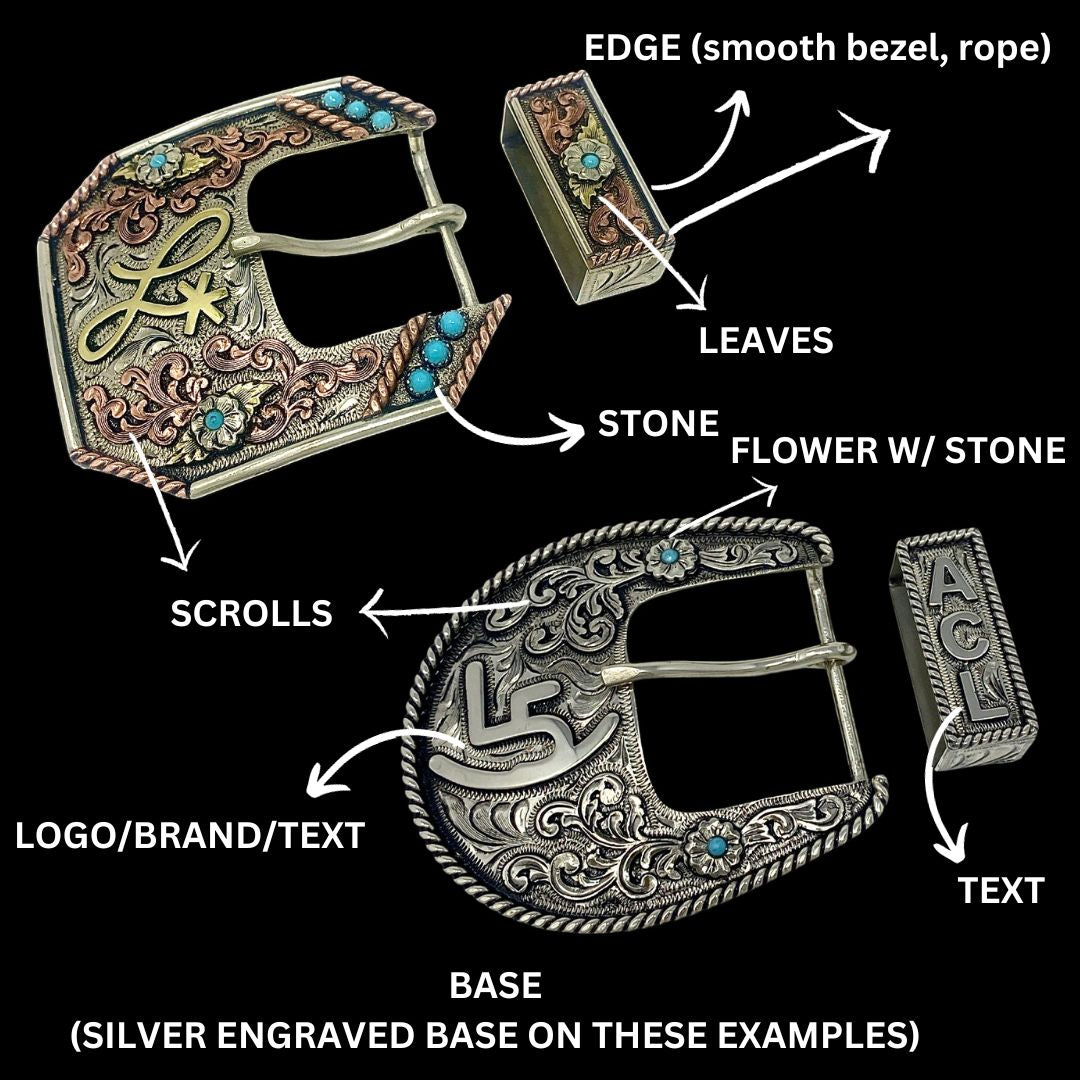 Ranger Buckles (3 piece buckles)