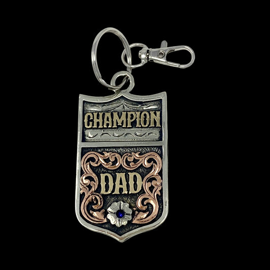 Champion Dad Keychain