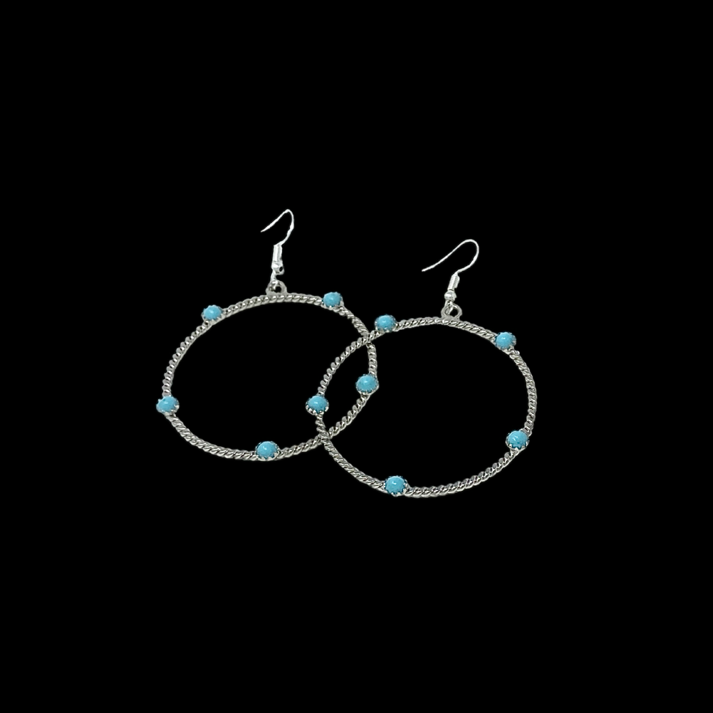Lakoda Turquoise Hoop Earrings