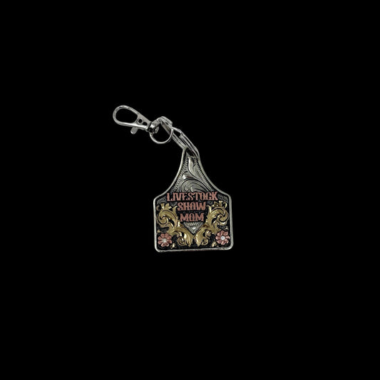 Livestock Show Mom Keychain